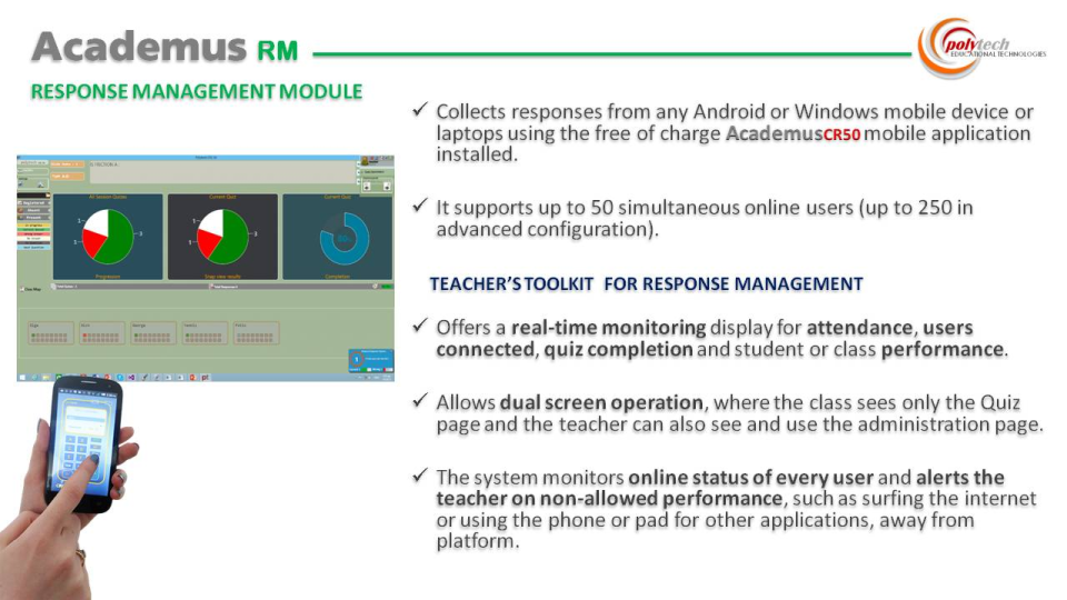 screenshot of Academus CRS